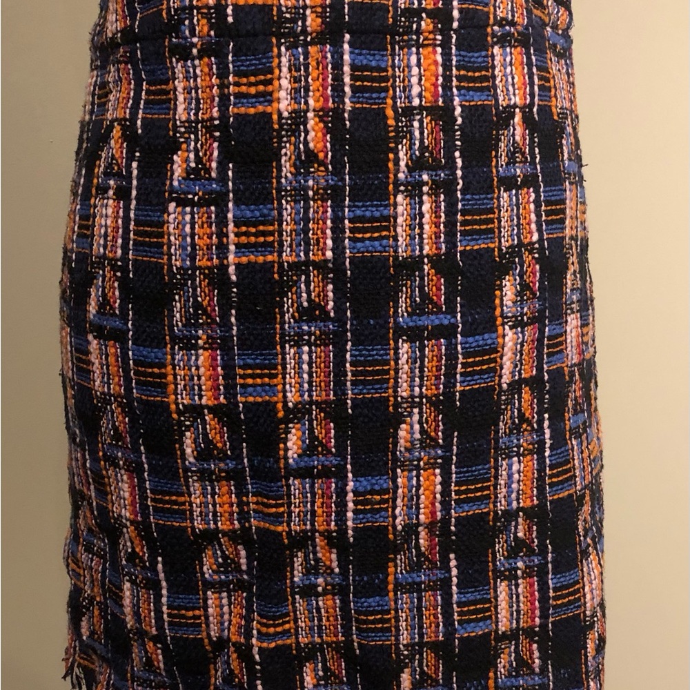 Icône Chic Multicolor Tweed Skirt Size S